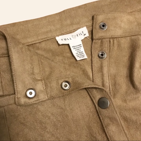 Faux Suede Mini Skirt - Picture 3 of 4